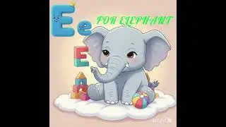 E for elephant 🐘 #kidslearning #cartoon #animation #anime