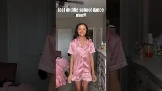 BEFORE & AFTER LAST Middle School Dance EVER!! 🪩 💃#school #dance #grwm