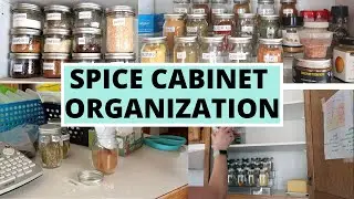 Spice Cabinet Organize with Me!