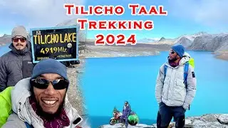 Tilicho Lake 2024 by Bike #tilicholake #bike #manang #greenlake #waterfall #nepaltrekking #bikelover