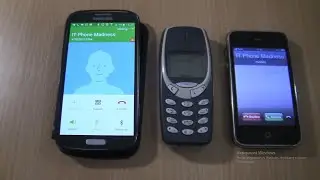 Over the Horizon Incoming call&Outgoing call at the Same Time Nokia 3310+Samsung Galaxy S4 +Iphone 3