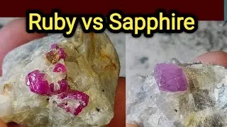 How to identify ruby ​​and sapphire?  | Rare crystals of ruby ​​and sapphires