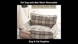 Pet Dog sofa Bed Warm Removable Soft Pet Bed House Sofa Mats | Dog & Cat Supplies