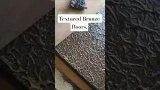 Textured Bronze Kitchen Doors. #interiordesign #bronze #metal #kitchen #furniture #bespoke