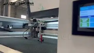 [LaserMen] How to use auto focus function of small engraving head-Two heads CO2 Hybrid Laser Cutter