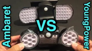 Amazon Solar Security Light Review / Ambaret vs YoungPower
