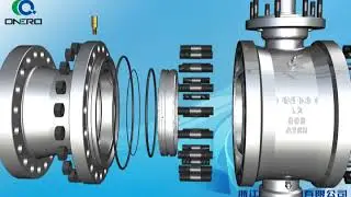06 3PC Cast Steel Trunnion Mounted Ball Valve