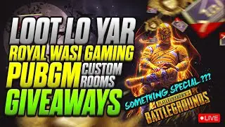PUBG MOBILE UNLIMITED UC CUSTOM ROOMS LIVE STREAM PAK/INDIA - ROYALWASI GAMING