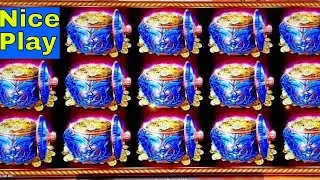 Lamp of Destiny Slot  Machine Bonuses and Line Hit ! KONAMI Slot Nice Play