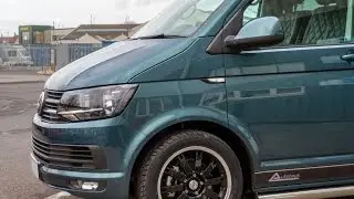 Autohaus Bamboo Garden Green VW T6 Campervan - Black Leather