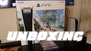PS5 Disc Console Horizon Forbidden West Bundle Unboxing (PlayStation Direct)