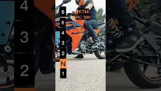 Maximum speed for each gear on a KTM RC 390