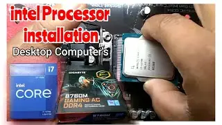 intel processor installation guide / cpu fan / motherboard / ram / memory