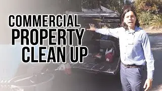 Landscape Maintenance Crew: Commercial Property Cleanup