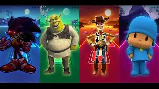 Shrek 🆚 Sonic Exe 🆚 Toy Story 🆚 Pocoyo🔸Tiles Hop COVER #63