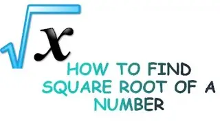 How to find square root of a number