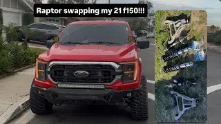 Raptor front suspension install on my 21 f150 