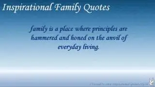 Inspirational Family Quotes