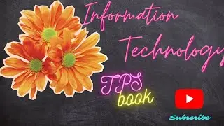 Information technology TPS book Class 12th Commerce Online board exam 2022 Imp notes depth😀 analysis