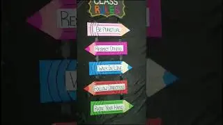 Class rules chart/ class room decor/ Rules chart/ Class decoration #shorts #youtubeshorts #diy