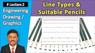 Line Types & Suitable Pencils | Lecture 2 | Engineering Graphics | Dr.S.Malligarjunan