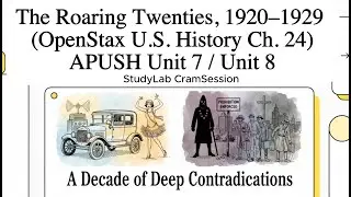 The Roaring Twenties, 1920&ndash;1929 (OpenStax U.S. History Ch. 24) | APUSH Unit 7 / Unit 8