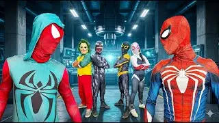 Alpha Spider-Man Meet Crazy JOKER & Tung Tung Sahur in Abandoned Park