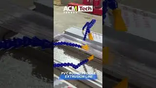 Plastic profile extrusion | PVC Transparent Round Profile Production Line with Single Screw Extruder