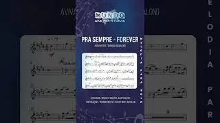 🎺 Partitura Mel&oacute;dica Pra Sempre - Forever - Avivah #partituras #partitura #sheetmusic #saxophone