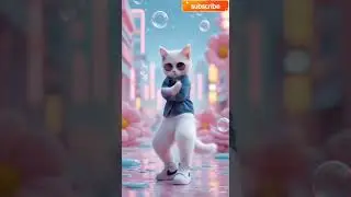 #cute #kitten #dance #viralshort #youtubeshorts #intertainment #kidcartoon 🙀😻