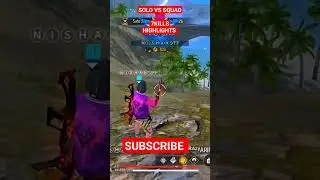 Freefire solo vs squad 😈😈 aggreive gameplay #freefire #viral #solovssquad