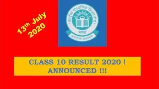 CBSE CLASS 10 RESULT 2019-20