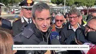 MALTEMPO, LA REGIONE DICHIARA LO STATO DI EMERGENZA  CHIESTI 300 MILIONI AL GOVERNO