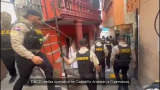 DNCD realiza operativo en Capotillo:  Arrestan a 11 personas
