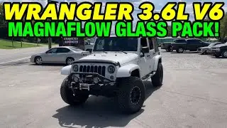 2015 Jeep Wrangler V6 Dual Exhaust w/ MAGNAFLOW GLASS PACK & LOOP DELETE!