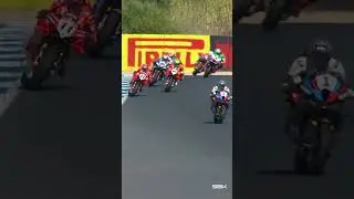 Булега обгоняет соперника и выходит на второе место 🥈 | 2025 #EstorilWorldSBK 🇵🇹