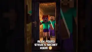 day 18 mtAlex Found STEVE&rsquo;S SECRET ROOM 😳 #shorts