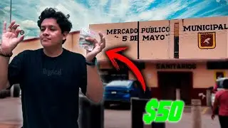 COMIENDO CON SOLO $50 EN EL MERCADO 5 DE MAYO | Algo Trankiki