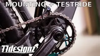 77designz Oval Chainguide/Crash Plate/Chainring MOUNTING + TESTRIDE