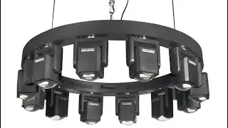 BESTYART/ KR1280 TORNADO/ Kinetic Ring LED80W *12 Infinite Moving Head Tornado Beam Pixel Light