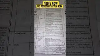GIS ASSISTANT ASSAM VACANCY APPLY NOW #jobinassam