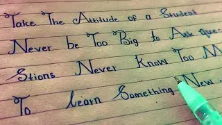 Positive Attitude Quotes - Typewriter Font | Inspirational Quotes | English Handwriting