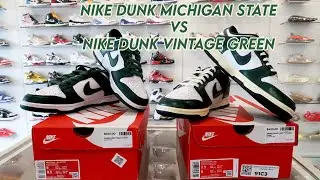 ARE THE VINTAGE GREEN DUNKS BETTER THEN THE MICHIGAN STATE DUNK? | FULL BREAKDOWN