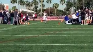 USC Pro Day Su'a Cravens 40 Yard Dash #NFLCombine