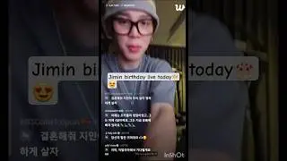Jimin weverse live today and showing his hair color#bts #btsvlivetoday #btsarmy #jimin  #jungkook