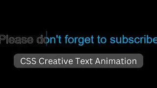 🤔 CSS Creative Text Animation Effects @iqraCS