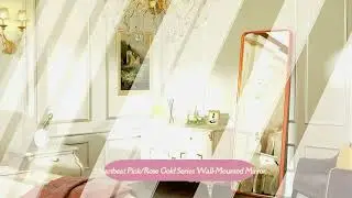 PINK/ROSE GOLD BATHROOM MIRROR