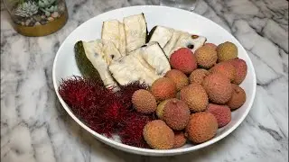 “Exotic Fruit ASMR Mukbang | Soursop, Lychee & Rambutan Feast”