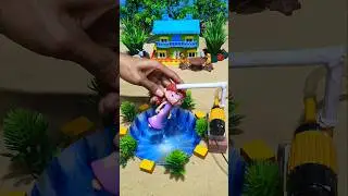 Mini tractor & mini water pump | Diy farming machine #shorts #ytshorts #cartoon