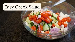 Easy Greek Chopped Salad (6 Ingredients!) | Healthy, High-Fiber, Full of Flavor